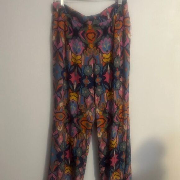 Philosophy Pants - Philosophy Multi-color Floral wide leg pants, size XL